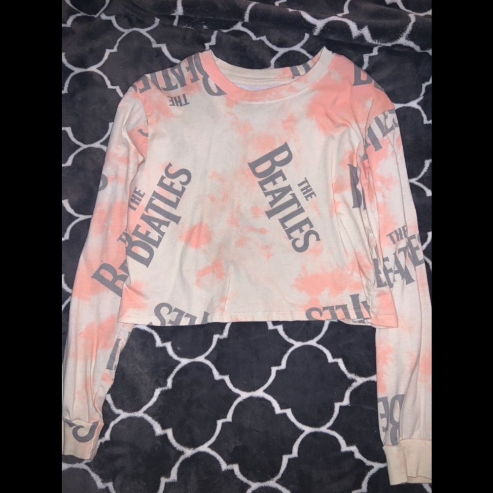 Long Sleeve “The Beatles” Crop top